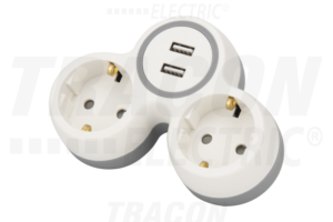 Adapter,2xUSB,bijela+siva boja - TND2-USB - (KOM)