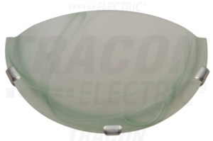Staklena zidna polu-UFO svjetiljka, zelena - UFO-F-Z - (KOM)