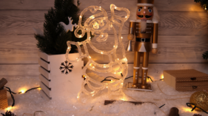 LED božićni ukrasi za prozore,zimski, baterije - CHRAS30WW - (m)