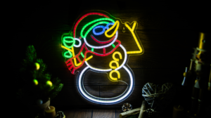 NEON FLEX LED Snjegović, USB - CHRNS - (m)