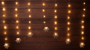 LED božićni ukras za prozore, lanac, pahuljica, baterije - CHRWSF47WW - (m)
