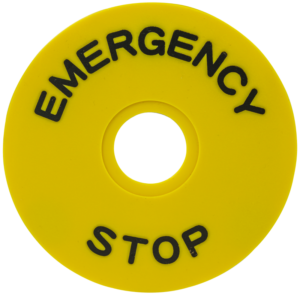 EMERGENCY STOP ploča - NYG3-ES90 - (m)