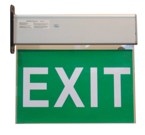 Oznaka izlaza s LED rasvjetom, piktogrami za lijepljenje - EXIT-02-J - (m)