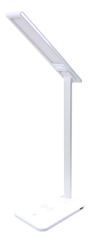 LED stolna lampa, dimabilna, USB i bežični punjač - LALW5W - (m)