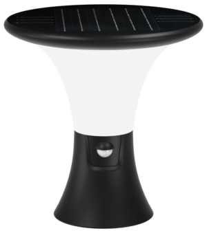 Solarna LED svjetiljka, senzor pokreta, crna - LSDP10W - (m)
