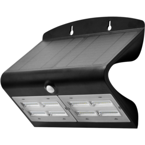 Solarna LED zidna svjetiljka sa senzorom pokreta,crna - LSLBB7W - (m)