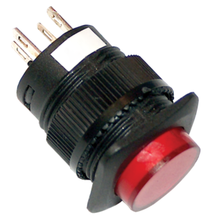 Minijaturno tipkalo s indikatorom, crveno - MNG-002R - (m)