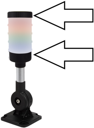 Baza za LED signalni element (postolje,zujalica,kabel,šipka) - NYG3-70KITAC230 - (m)