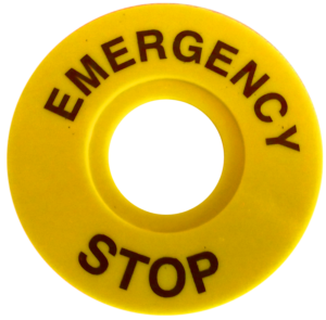 EMERGENCY STOP ploča - NYG3-ES60 - (m)