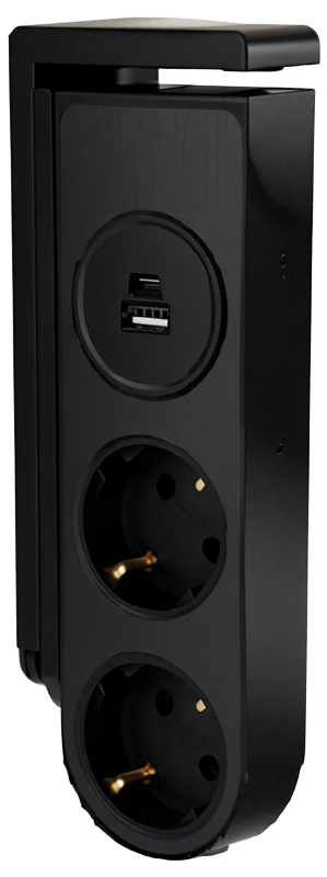 Stolna utičnica s kopčom - RECS2USB - (m)
