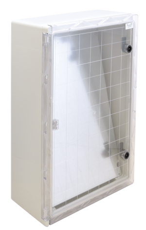 Plastični razvodni ormar, prozirna vrata - TME604020T - (m)