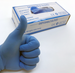 GUMENE RUKAVICE od nitrila, "XL" veličina, 1 paket=100 komad - RGXL - (m)